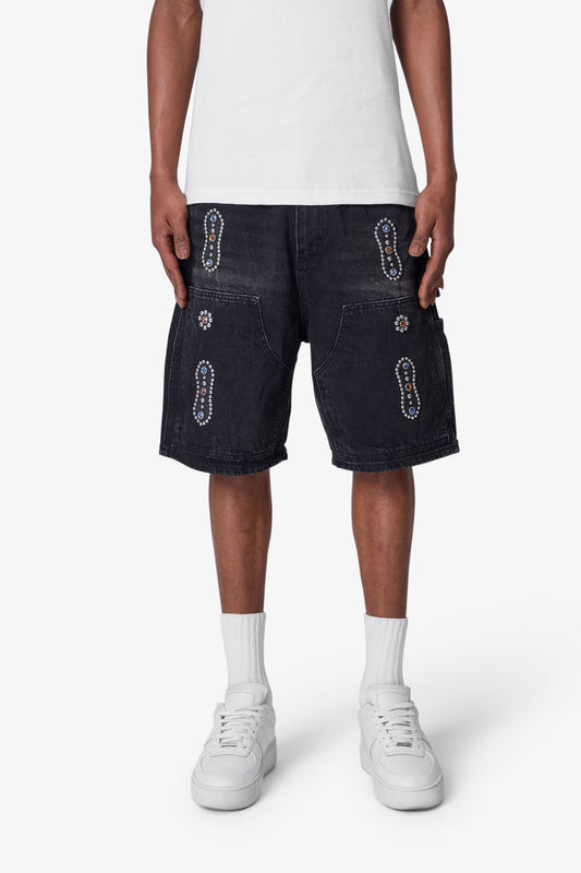 WESTERN JEWEL DENIM SHORTS