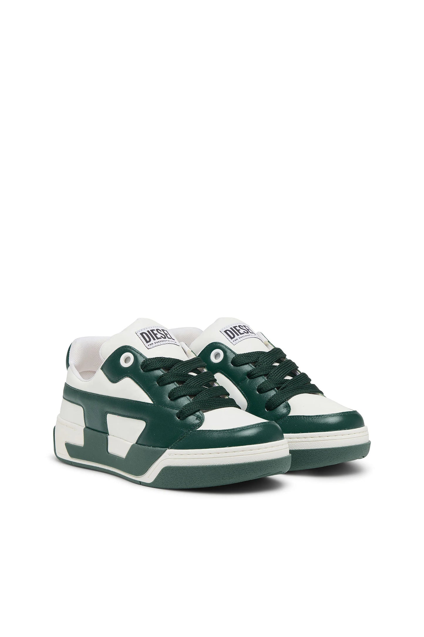 D-Ollie-Sneakers in colour-block leather