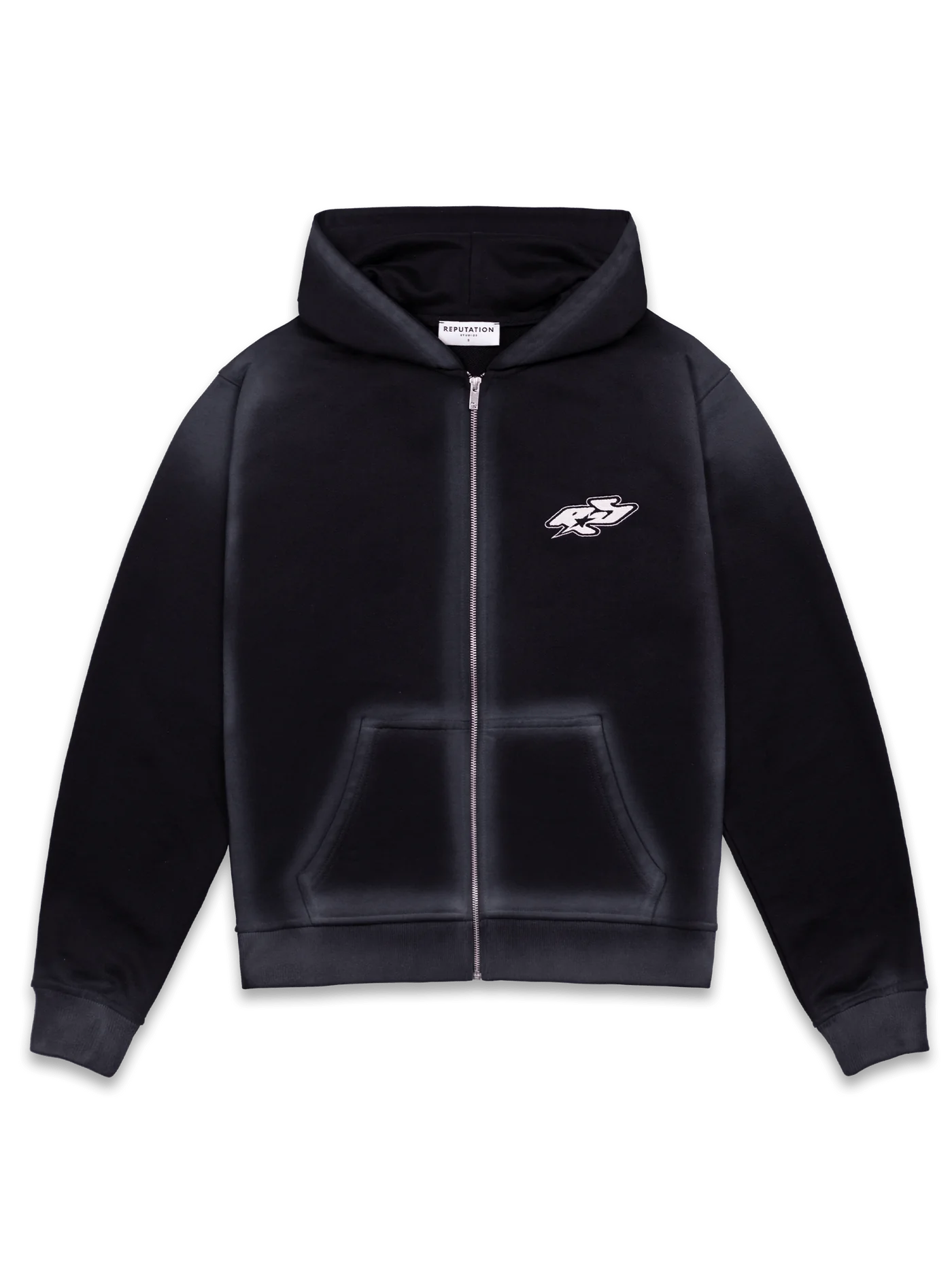 Y2K Zipper Hoodie - Black