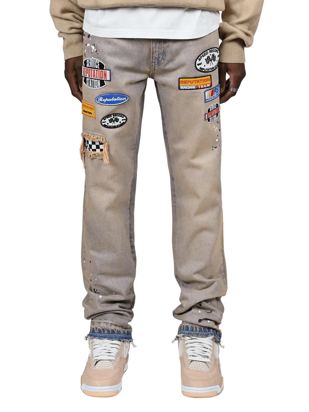 RACING DENIM - CREAM WASH