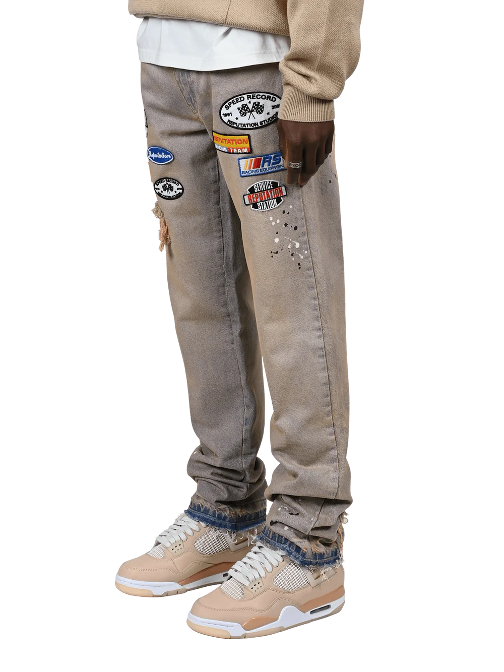 RACING DENIM - CREAM WASH