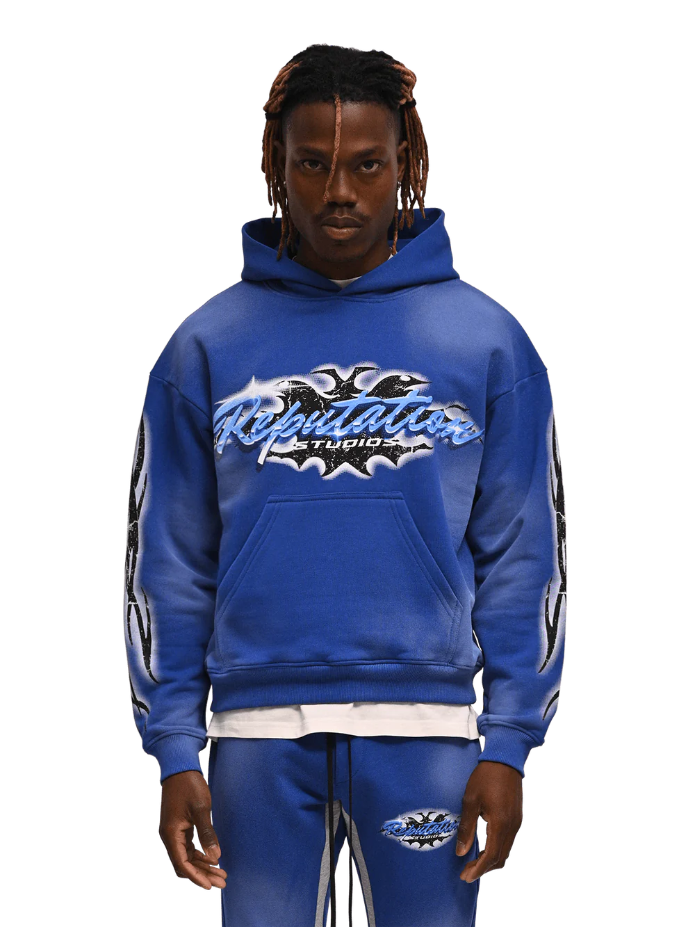 TRIBAL HOODIE - ROYAL BLUE