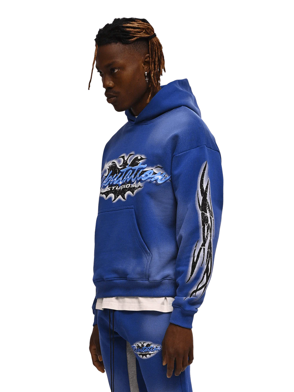 TRIBAL HOODIE - ROYAL BLUE