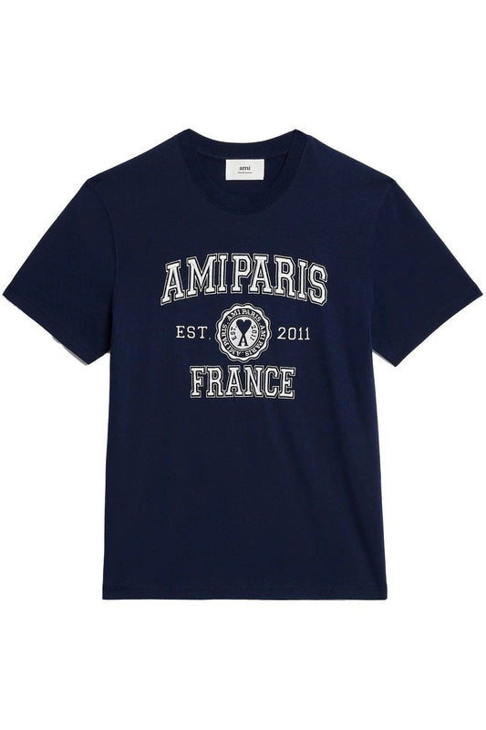 Navy 'Ami Paris France' T-Shirt