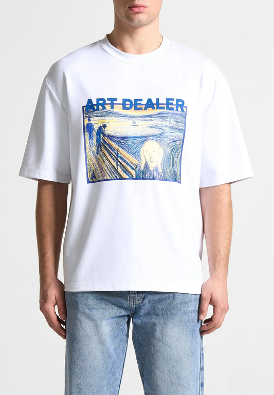 Art Dealer Graphic T-Shirt - White
