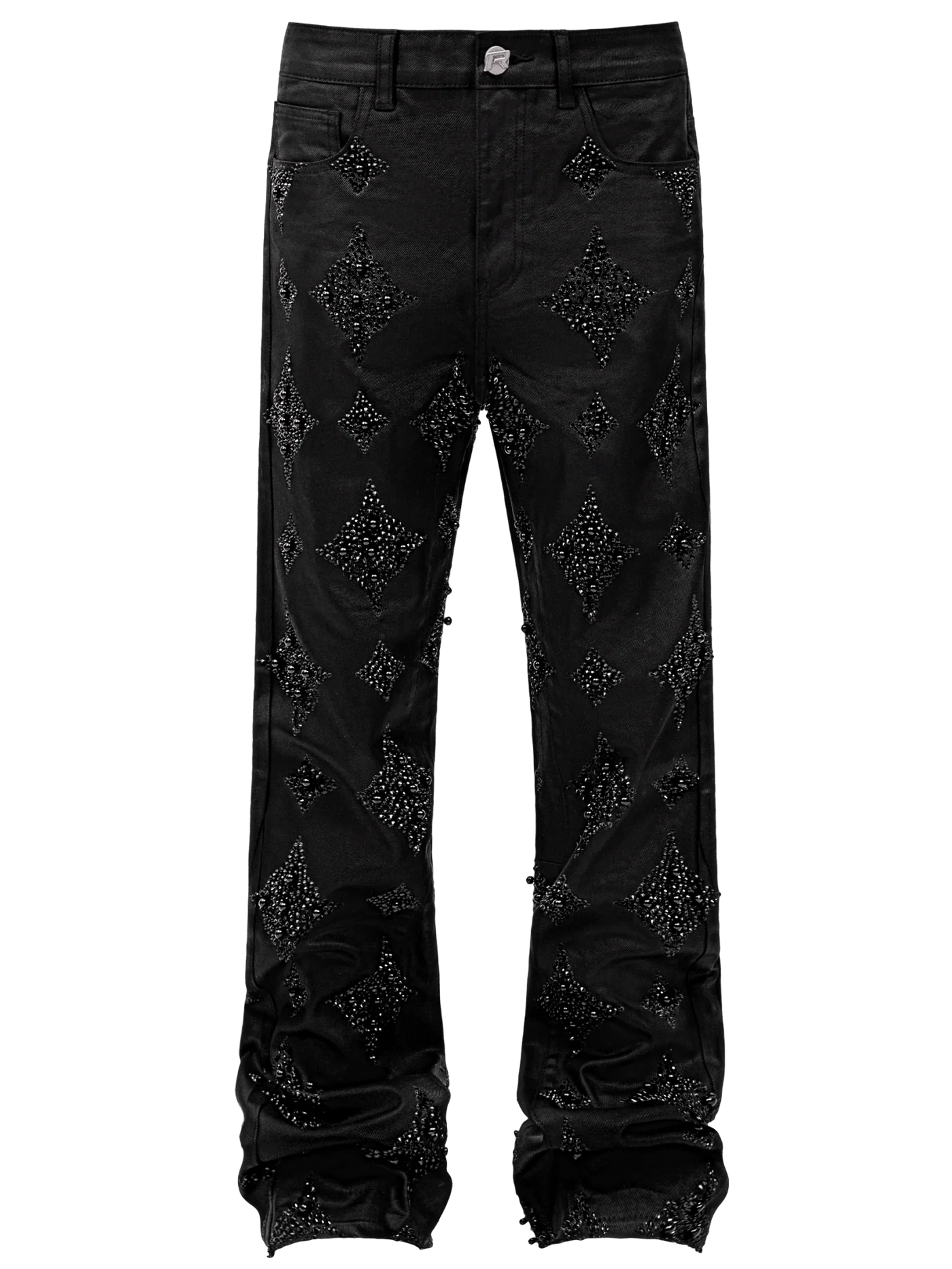 Black Wax Embellish Denim
