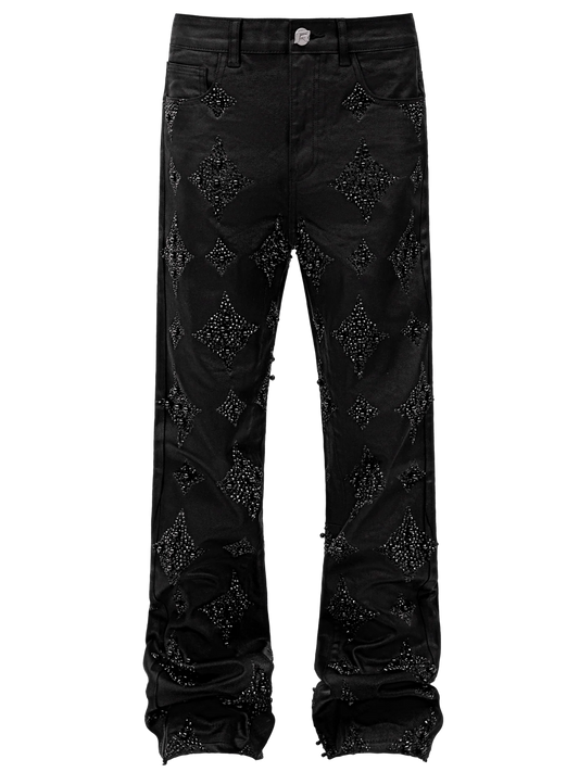 Black Wax Embellish Denim