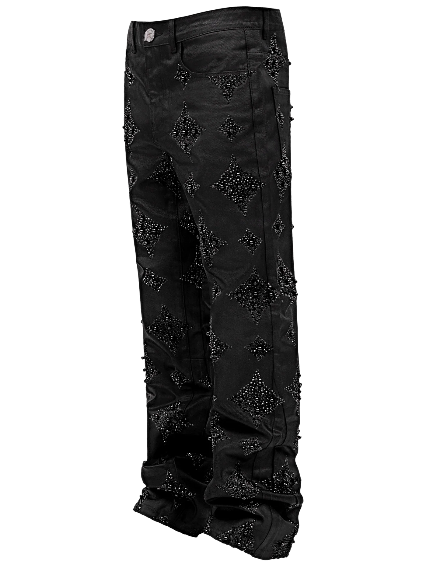 Black Wax Embellish Denim