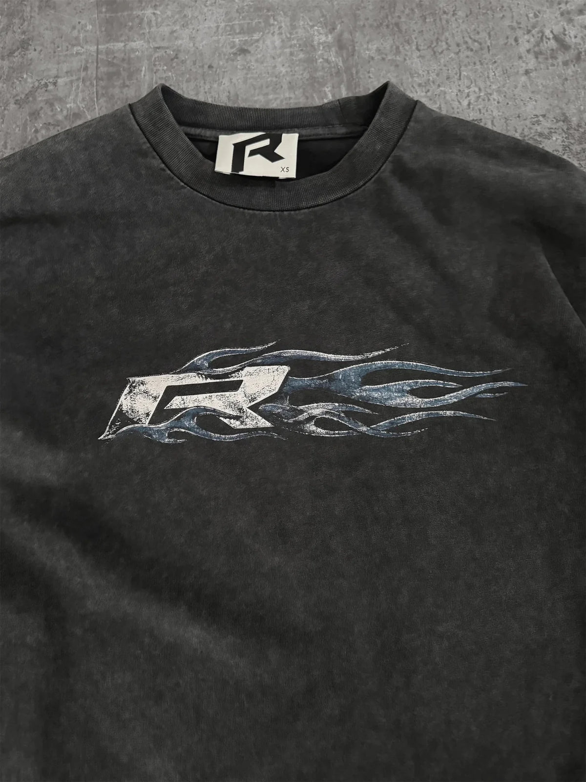 Blue Flames Long Sleeve Tee