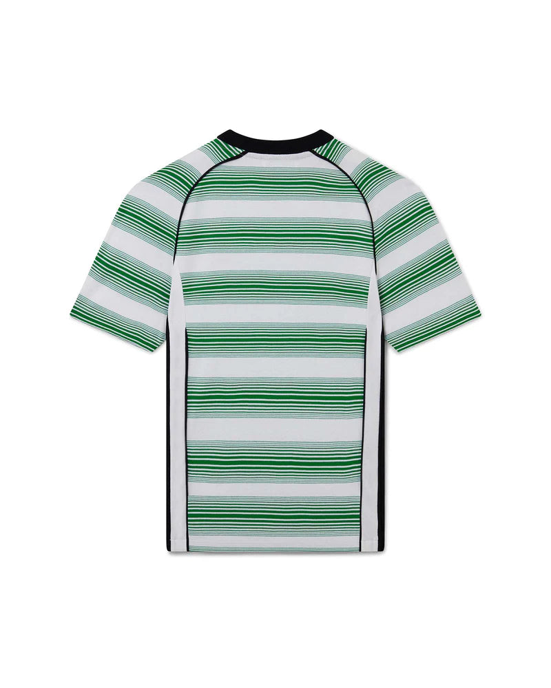 Gradient Stripe Panelled T-Shirt