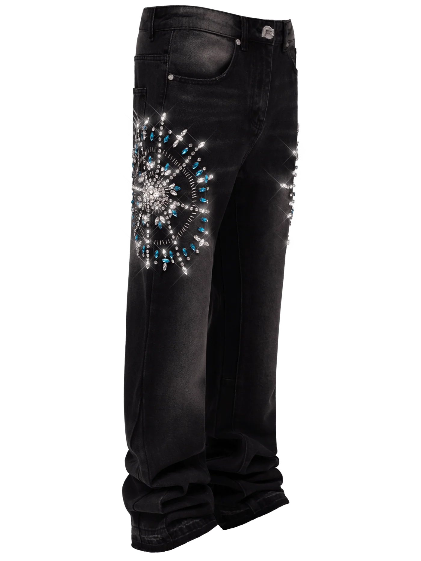 Circle Diamond Denim - Black