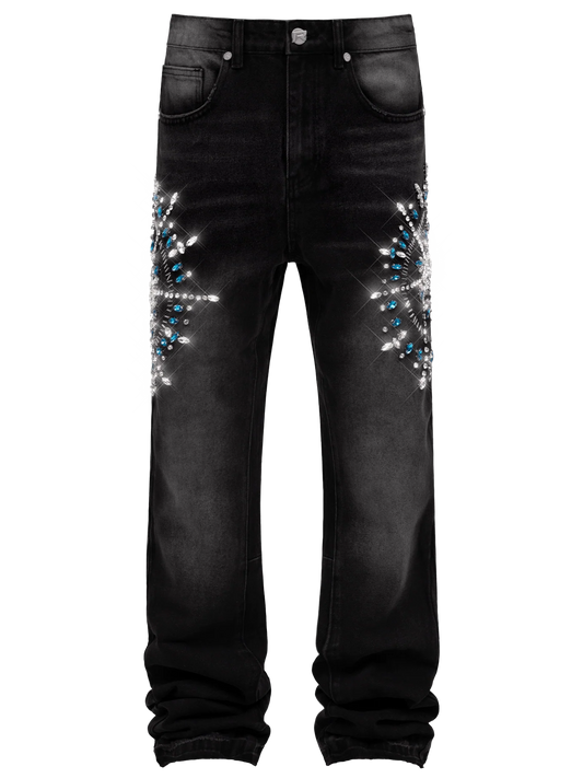 Circle Diamond Denim - Black