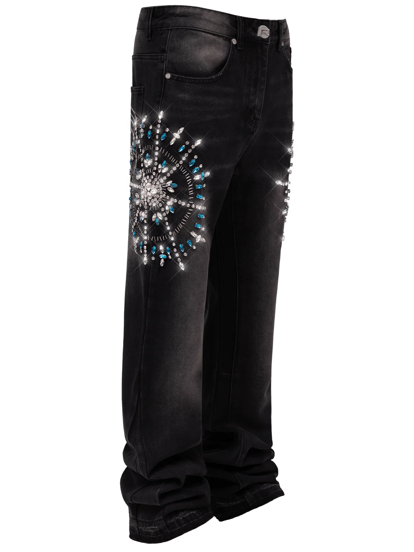 Circle Diamond Denim - Black
