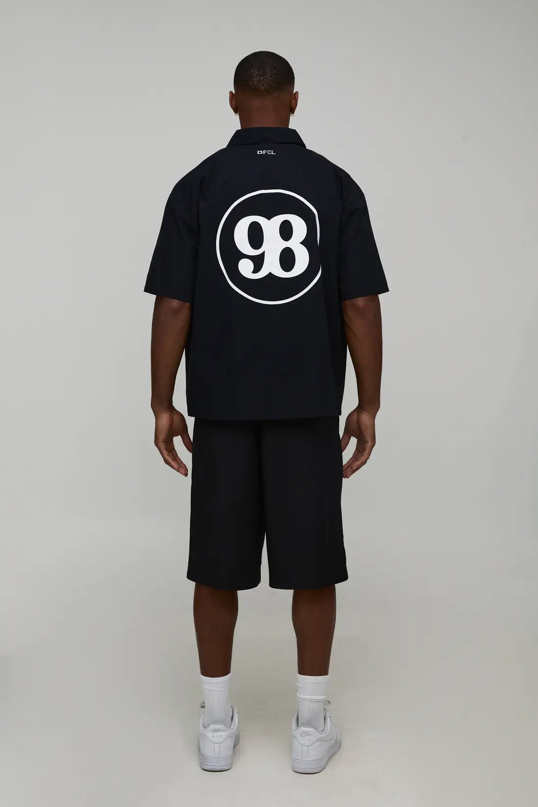 Boxy Fit Circa 98 Flock Print Short Sleeve Shirt