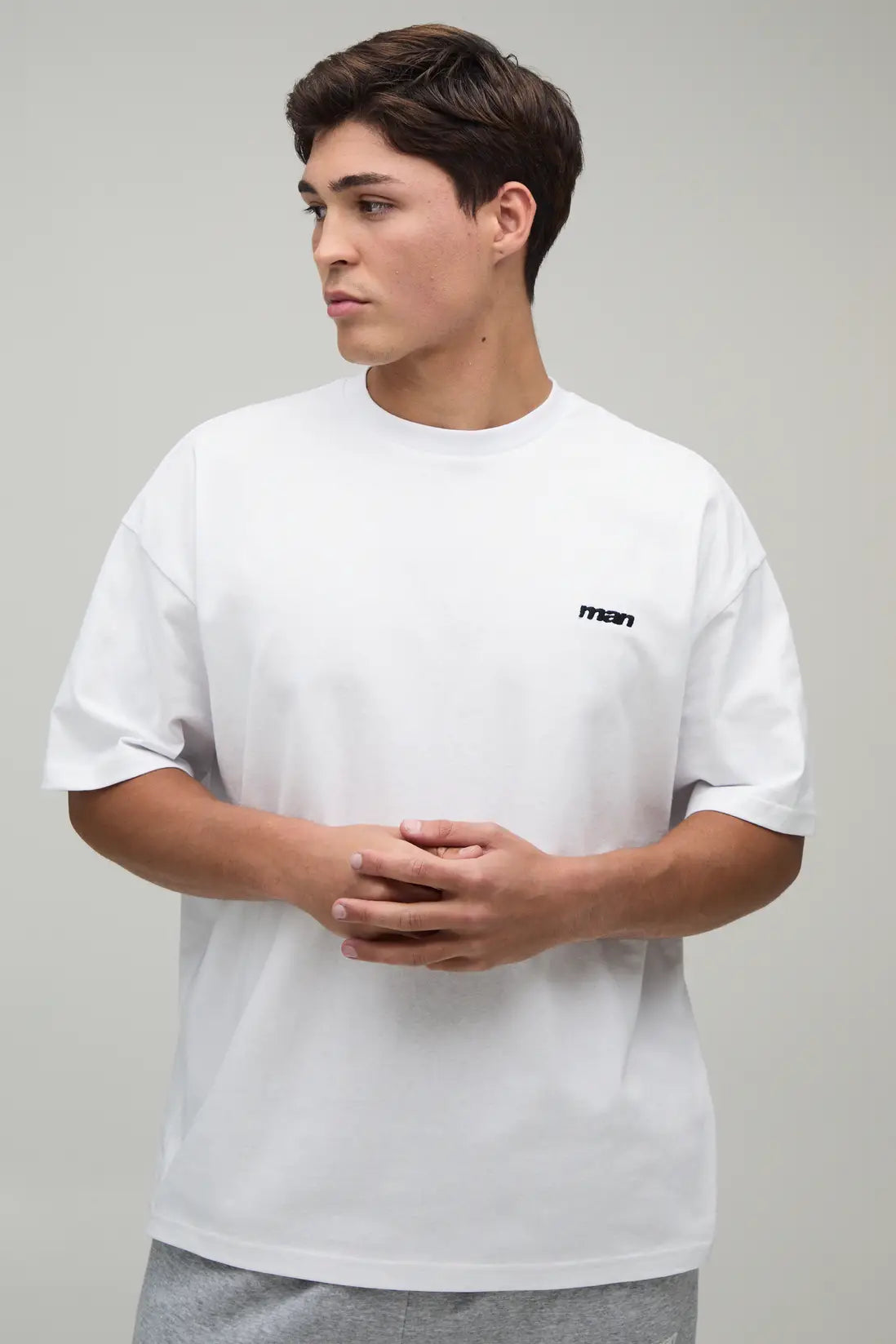 Oversized Man Sport Embroidered T-Shirt