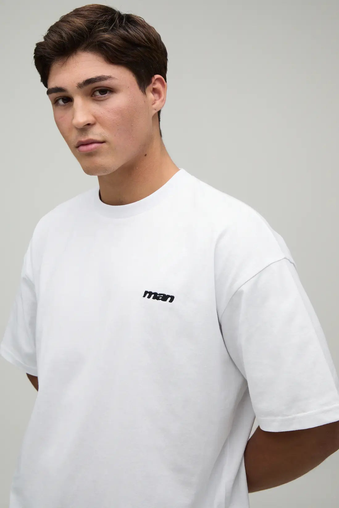 Oversized Man Sport Embroidered T-Shirt