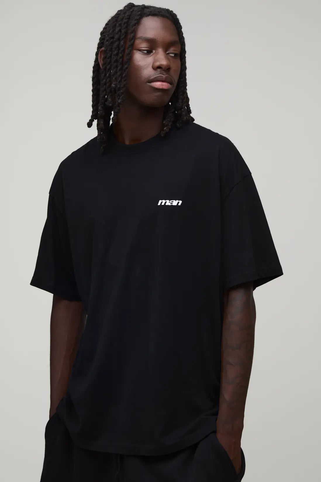 Oversized Man Sport Embroidered Washed T-Shirt