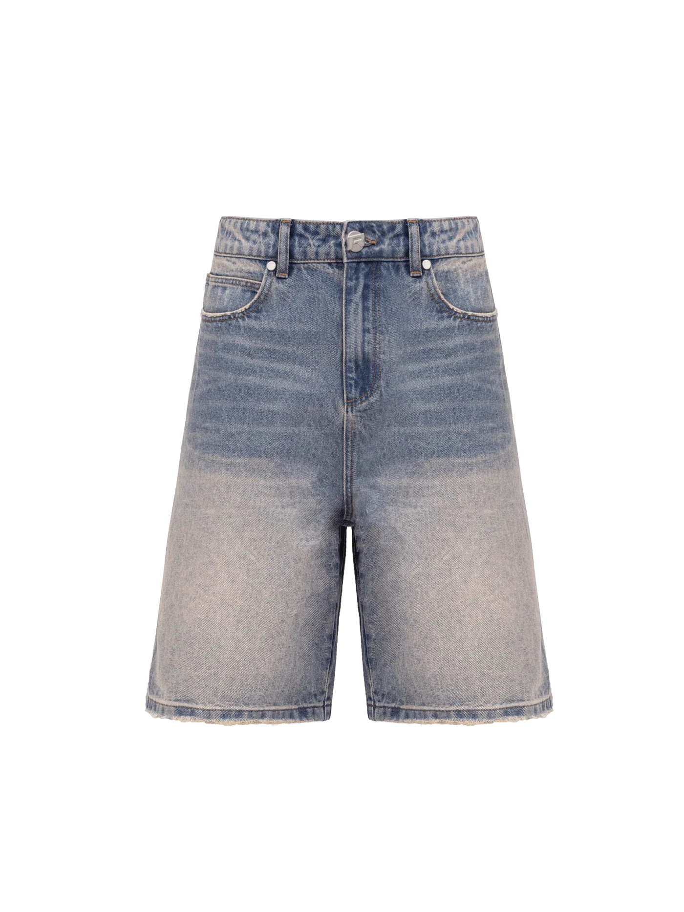 Denim Jorts - Cream Wash