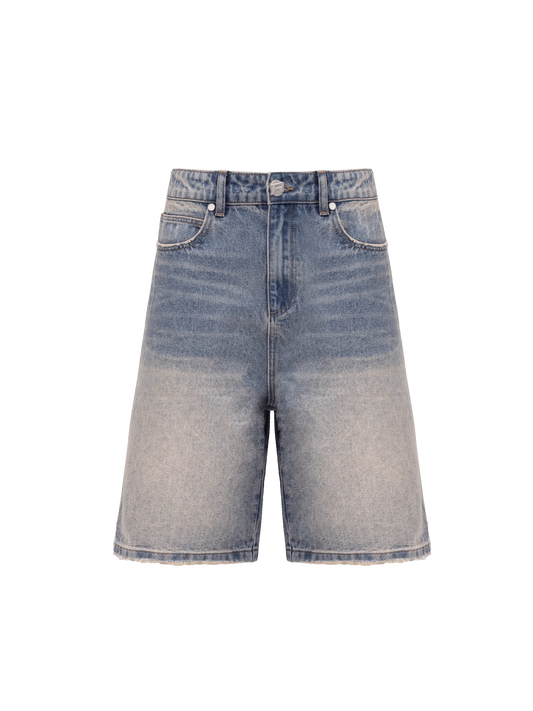 Denim Jorts - Cream Wash
