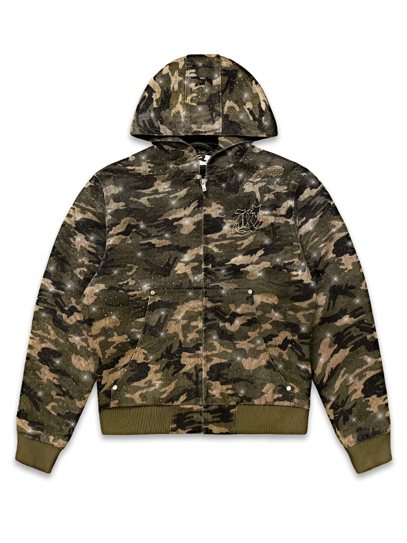Diamond Camo Jacket - Khaki