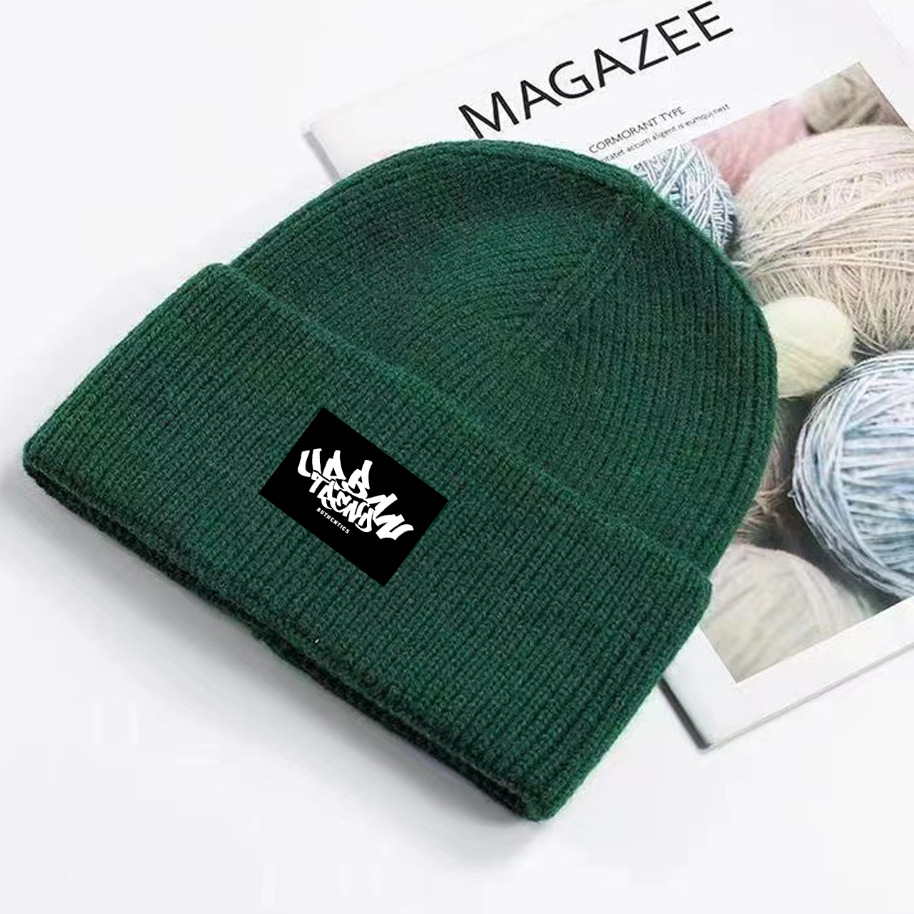 Graffiti Logo Beanie - Green