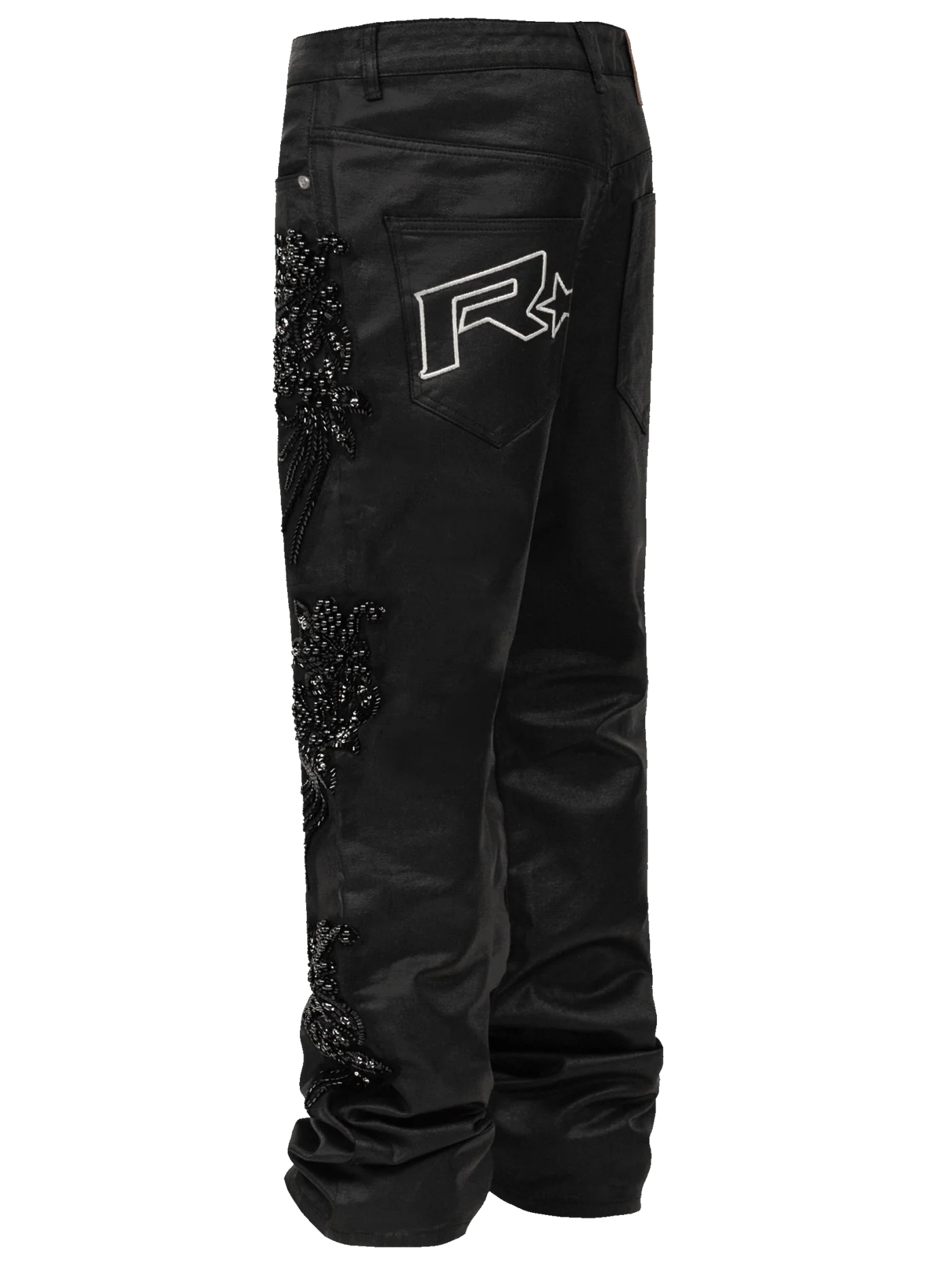 Floral Embellish Denim