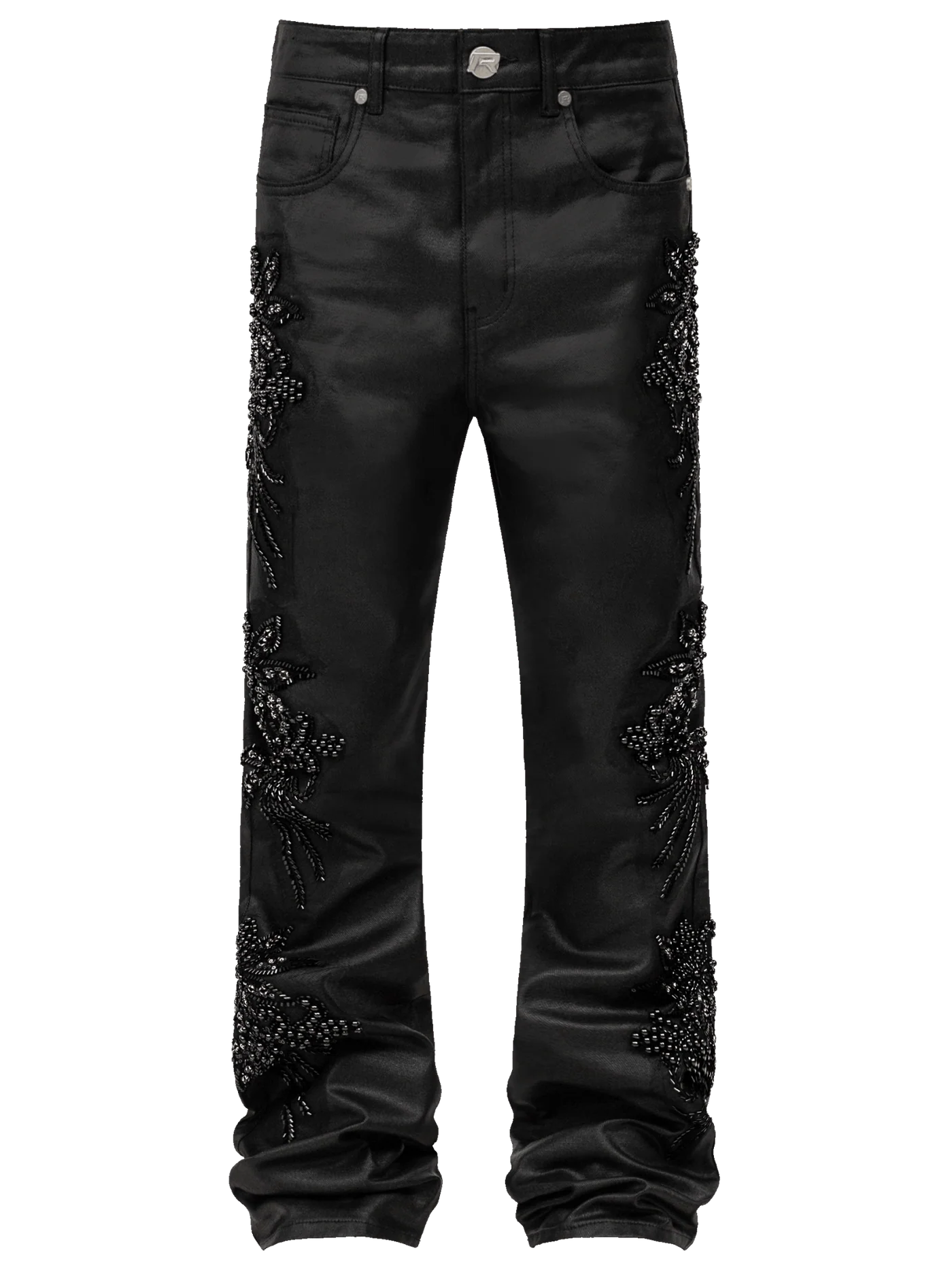 Floral Embellish Denim