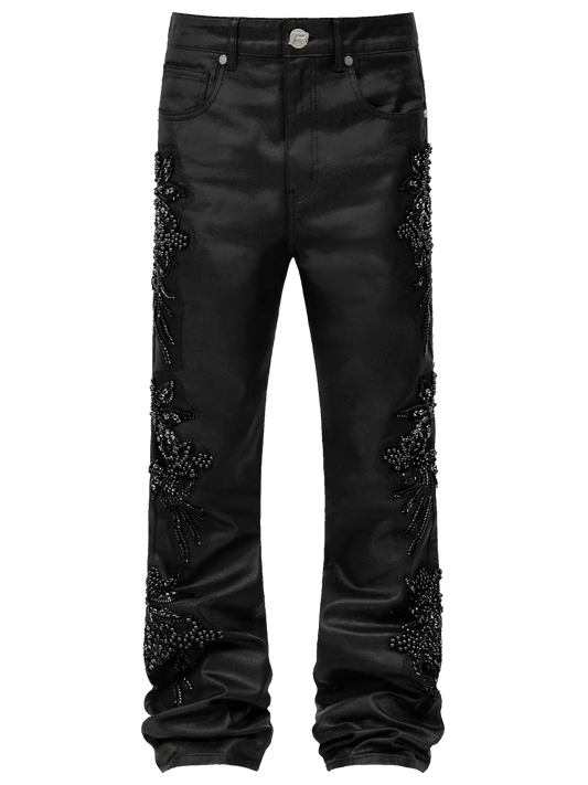 Floral Embellish Denim