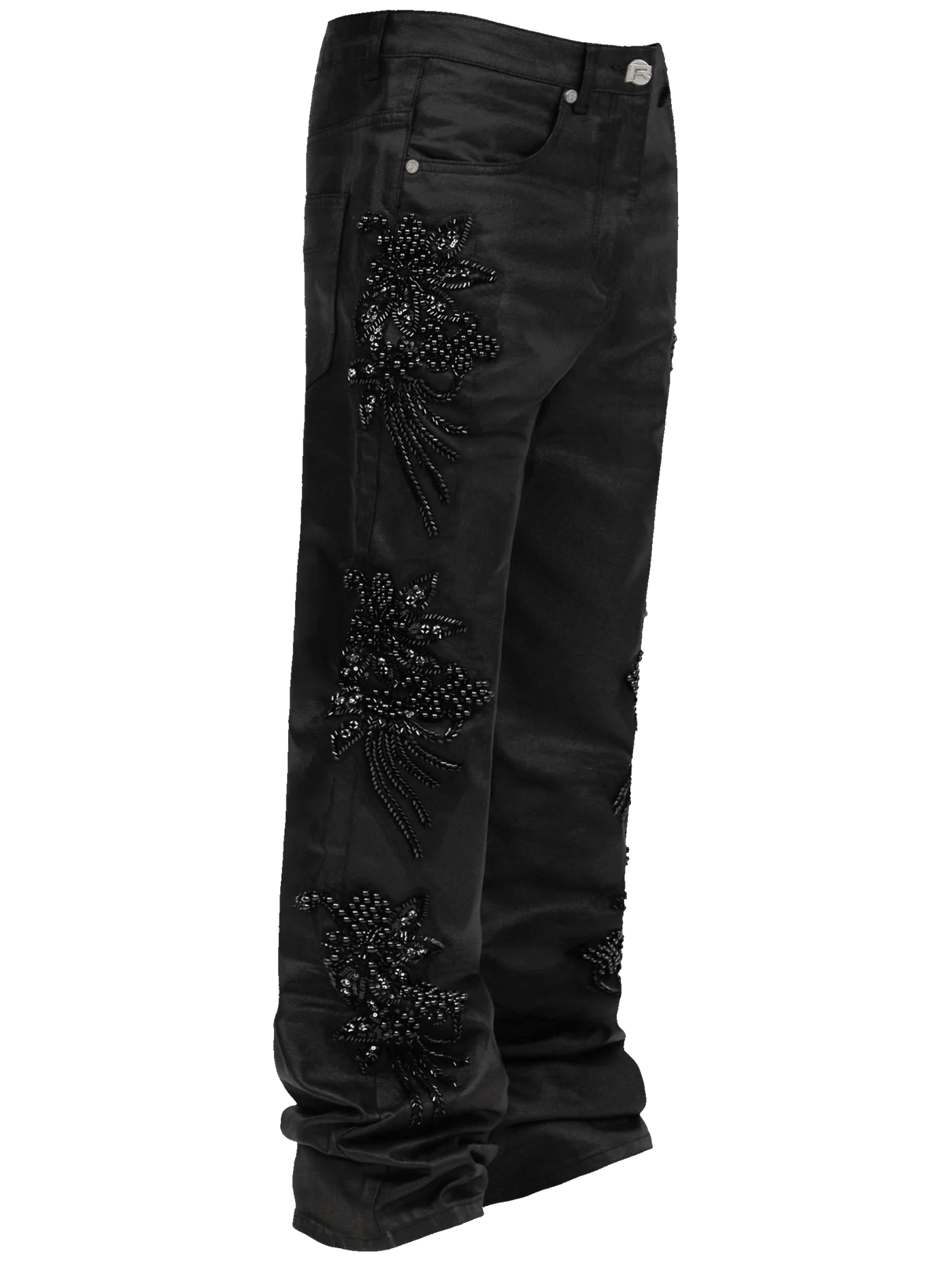 Floral Embellish Denim