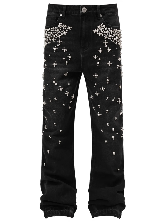 Gradient Pearl Denim - Black