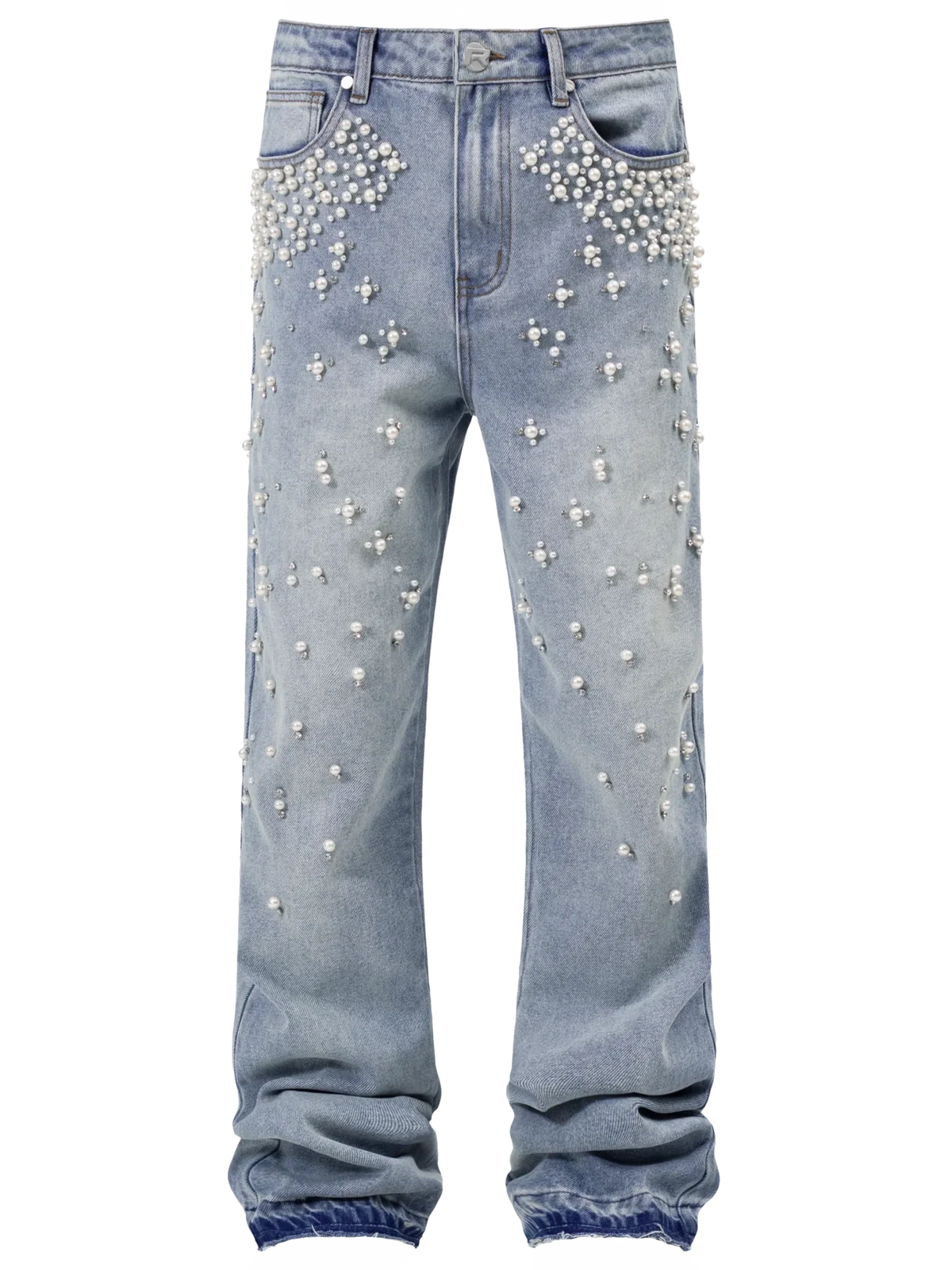 Gradient Pearl Denim - Light Stone