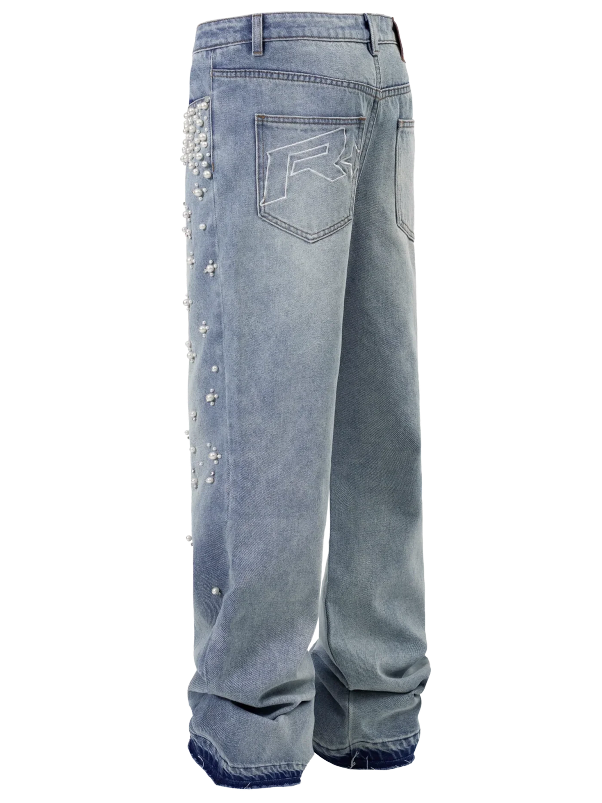 Gradient Pearl Denim - Light Stone