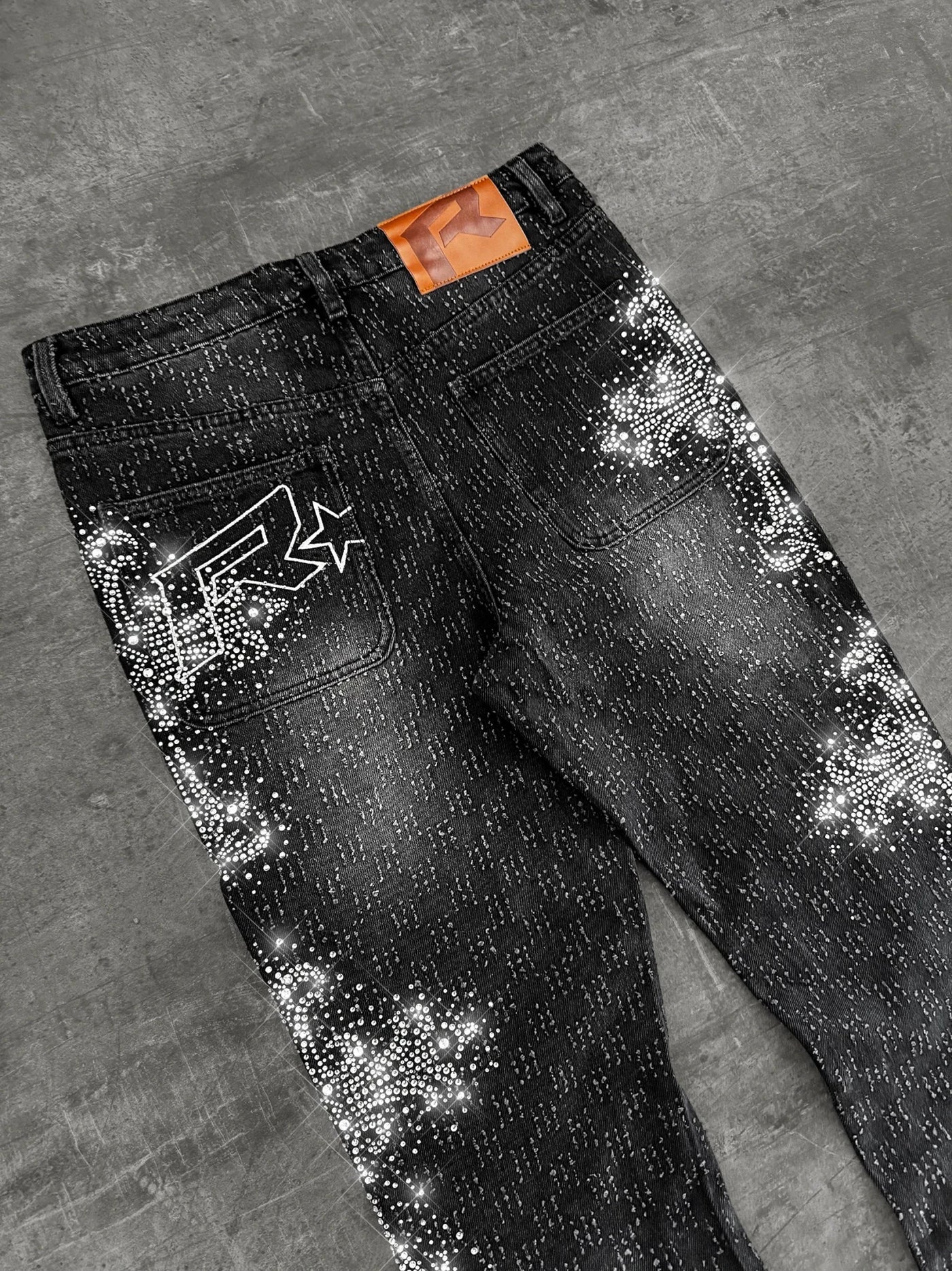 Iced Cross Flare Denim