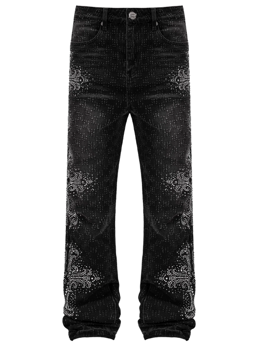 Iced Cross Flare Denim