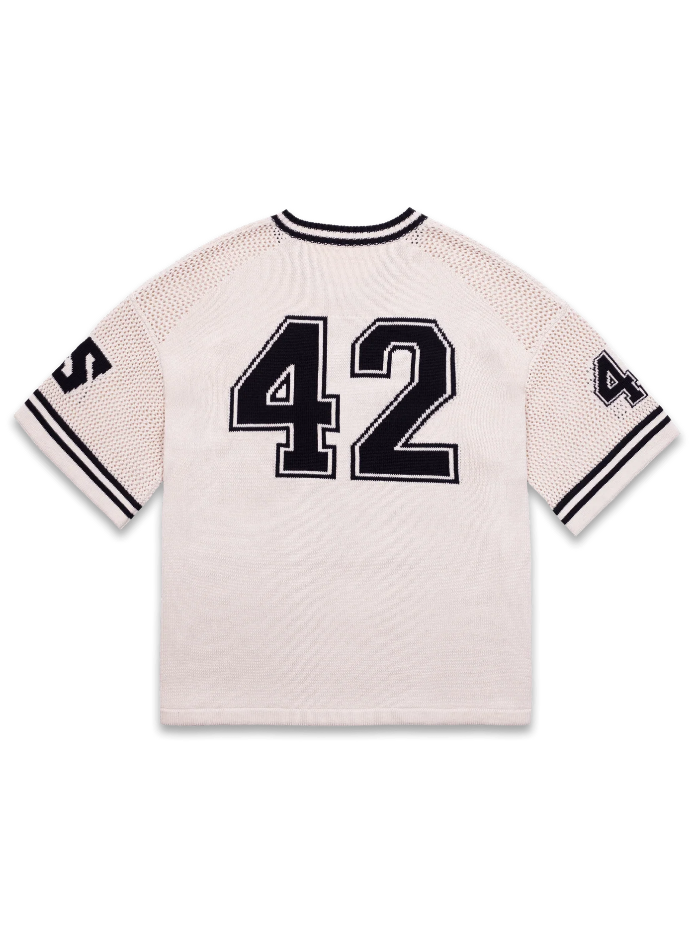 Y2K Knit Hockey Jersey - Cream