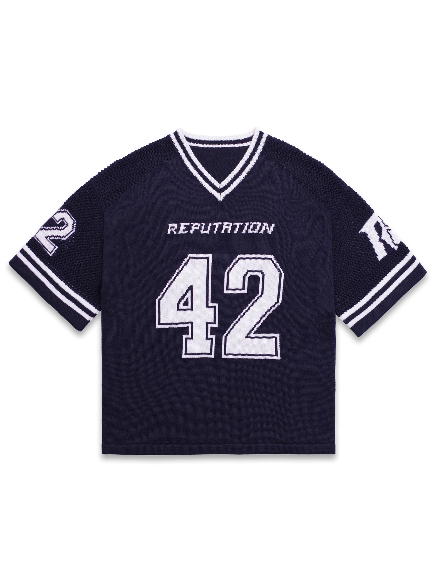Y2K Knit Hockey Jersey - Navy