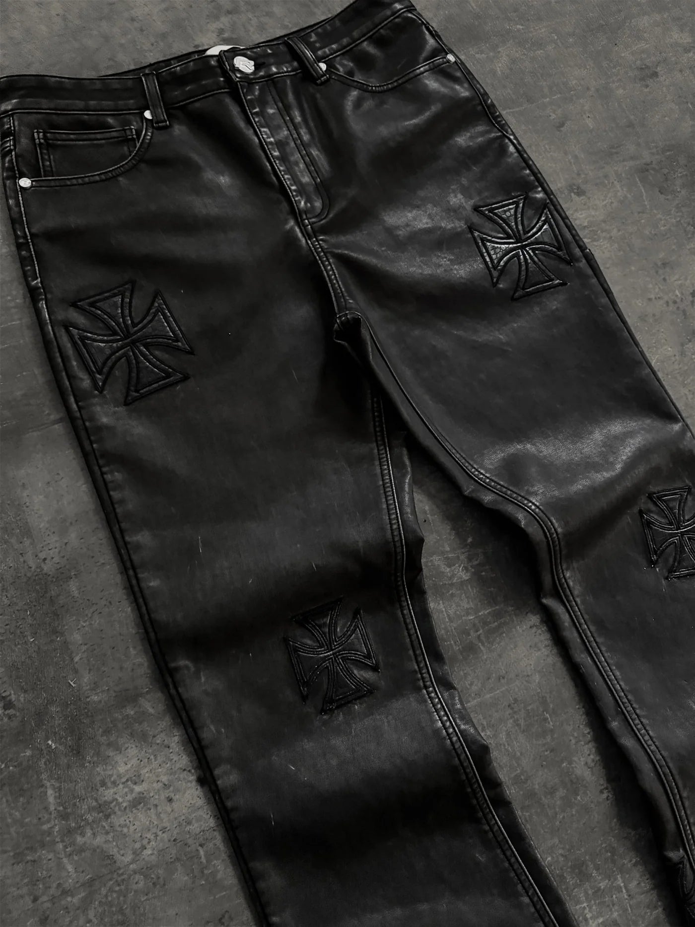 Leather Cross Denim