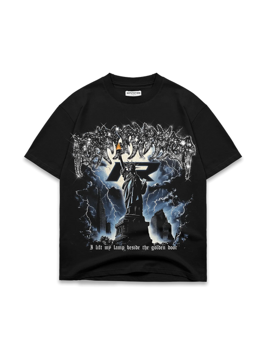 Liberty Blackout Rhinestone Tee