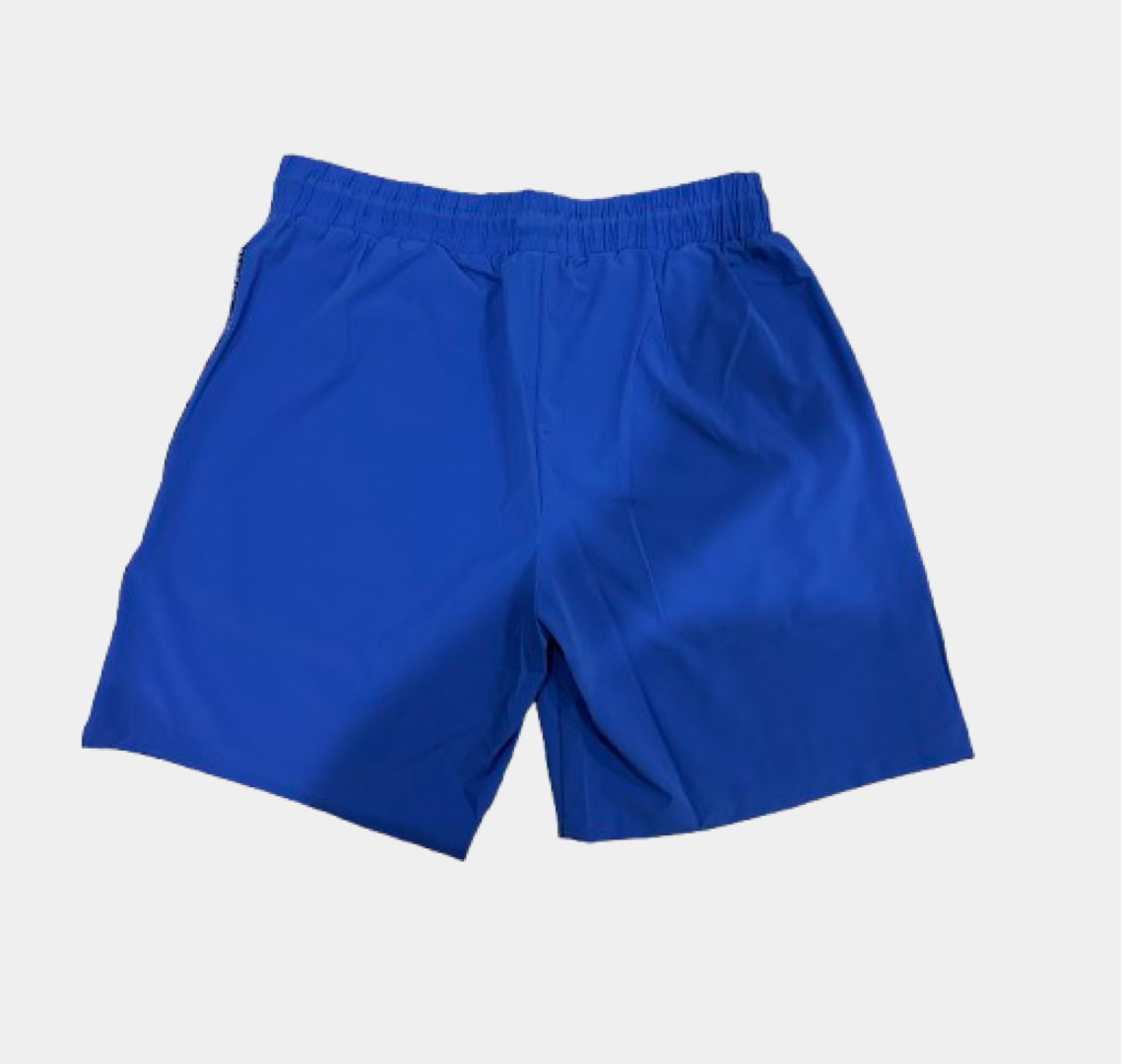 Blue Graffiti Logo Print Short