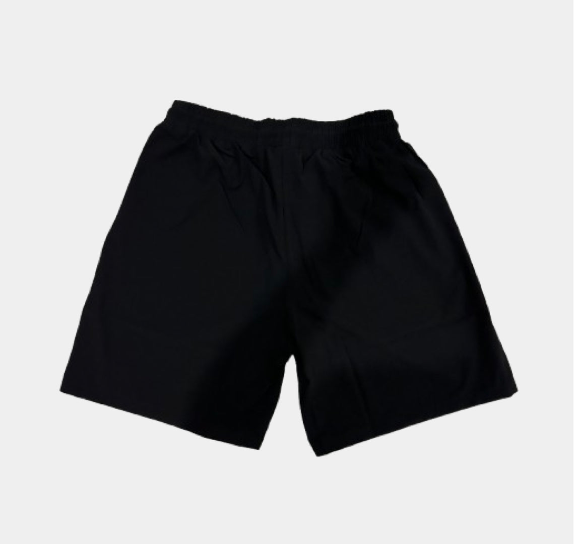 Black Graffiti Logo Print Short