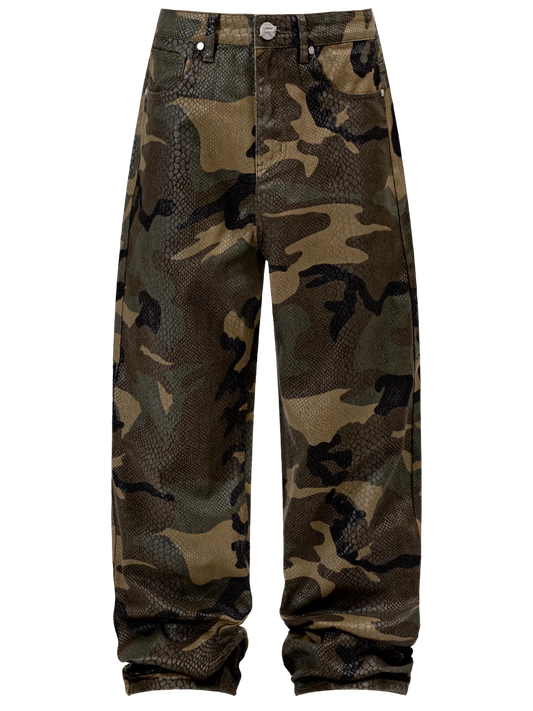 Python Camo Baggy Denim