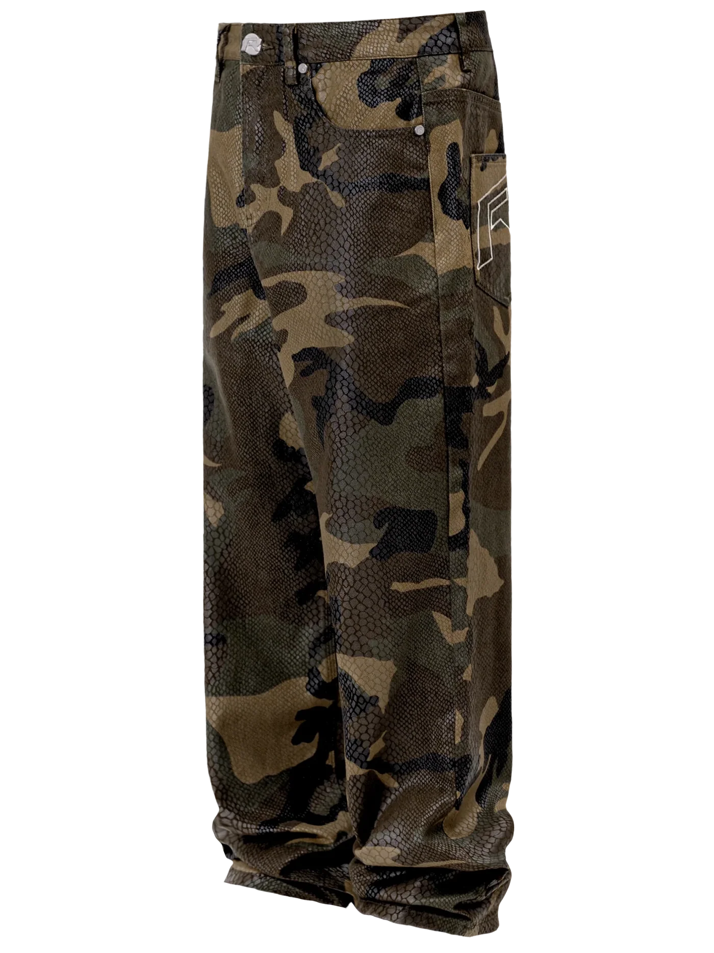 Python Camo Baggy Denim
