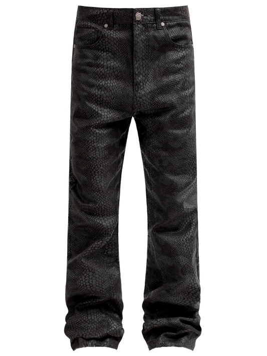 Python Camo Denim - Black