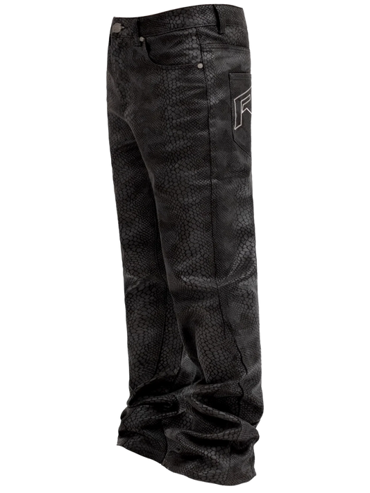 Python Camo Denim - Black