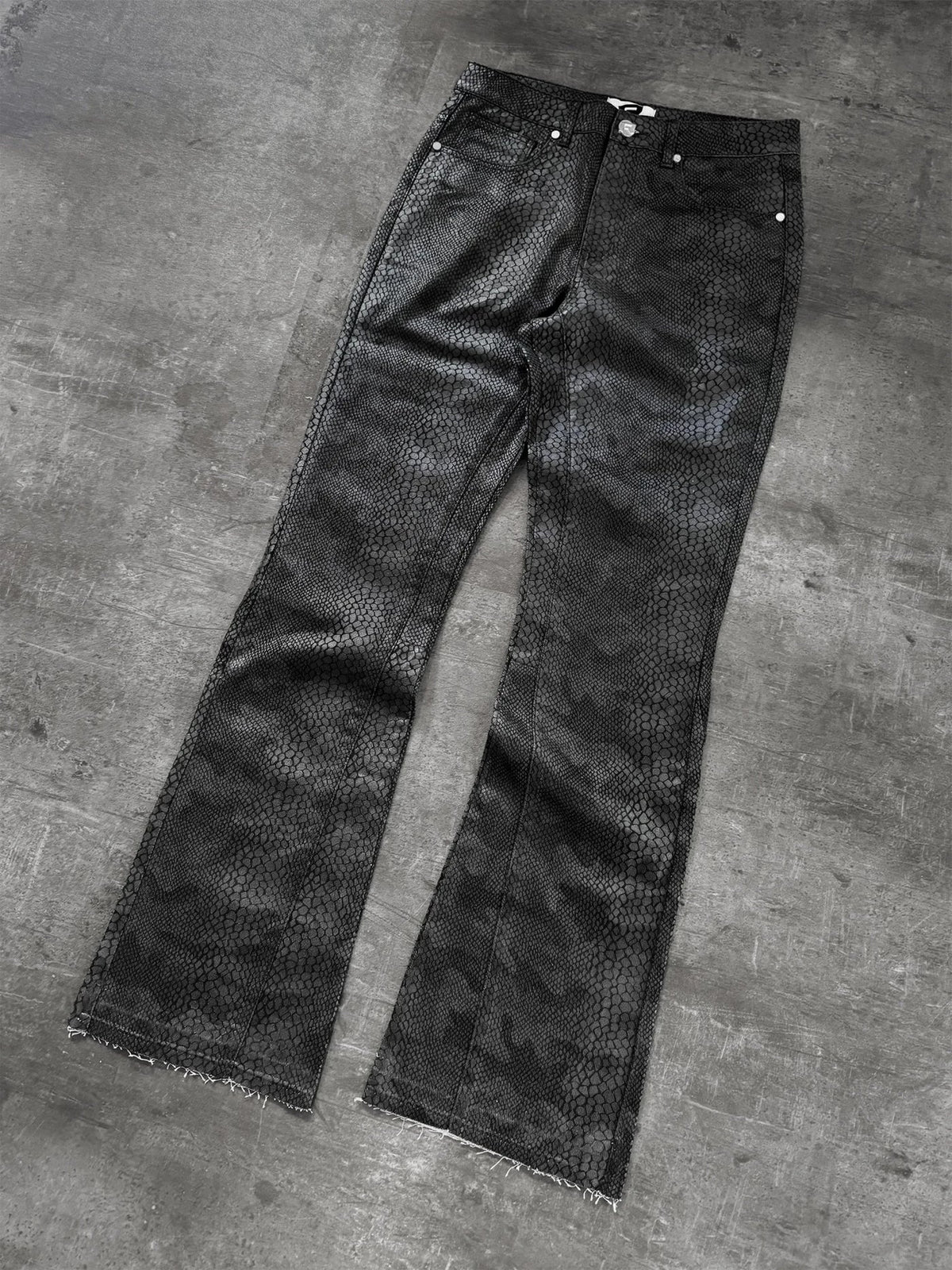 Python Camo Denim - Black