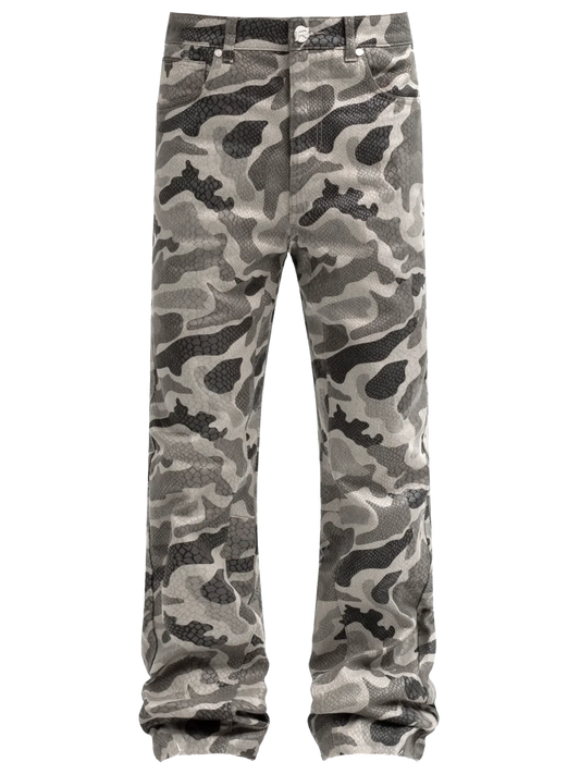 Python Camo Denim - Grey
