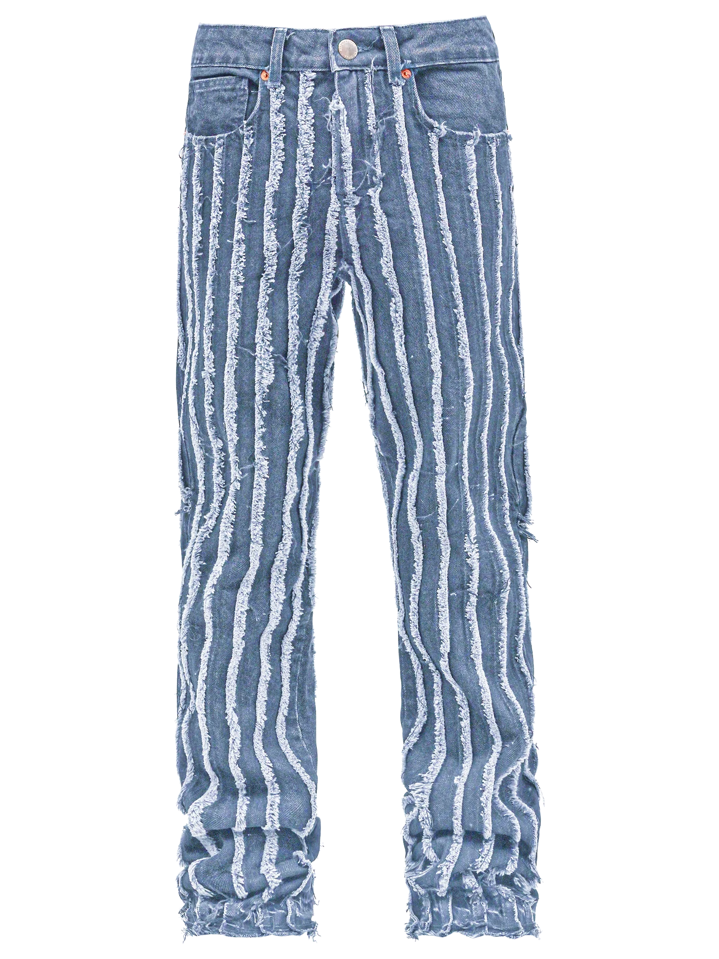 Slashed Flare Denim - Light Stone