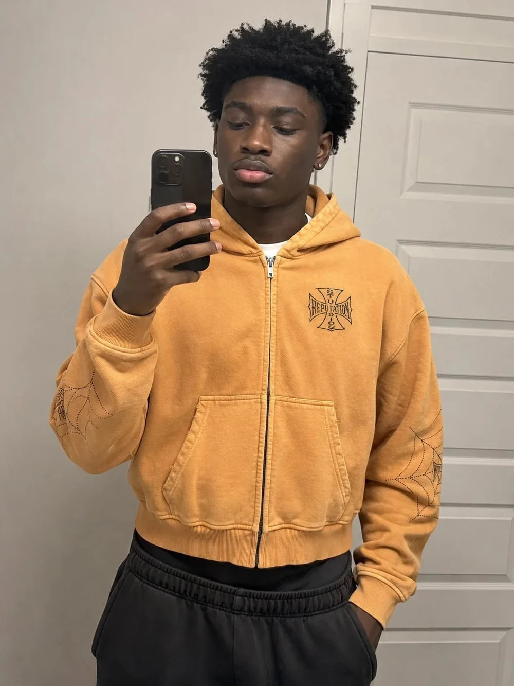 Spider Hoodie - Orange