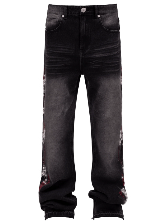 Viper Flames Denim - Black