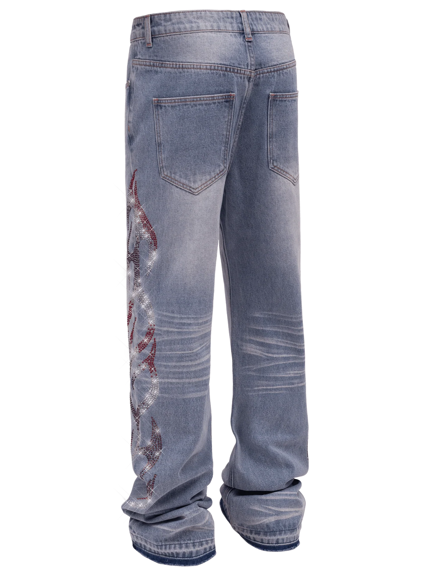 Viper Flames Denim - Light Stone